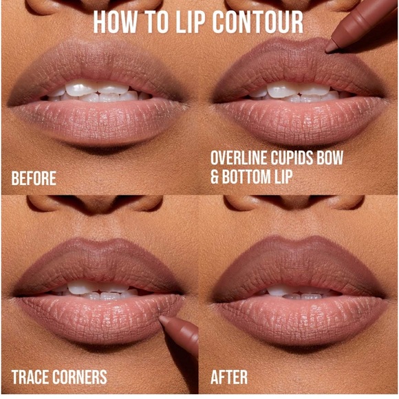 ❤️ 3/$25 HUDA BEAUTY Lip Contour 2.0 Matte MINI Lip Pencil in Warm Brown - Picture 10 of 13